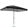 Parasol droit de jardin rectangulaire en aluminium 3x2 Eden Noir Catalogue