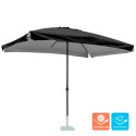 Parasol droit de jardin rectangulaire en aluminium 3x2 Eden Noir Offre
