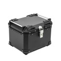 Coffre arrière moto 46 litres noire avec support universel Adventure Promotion