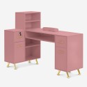 Table manucure d'angle reconstruction ongles blanc rose Dorys Catalogue