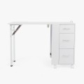 Table manucure reconstruction ongles pliante gain de place roues Nais Promotion