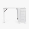 Table manucure reconstruction ongles pliante gain de place roues Nais Promotion