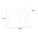 Table manucure reconstruction ongles pliante gain de place roues Nais Prix