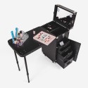Valise à roulettes pour maquillage avec table miroir lumières Smarty Réductions