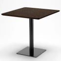 Ensemble Table 90x90cm Horeca et 4 Chaises Empilables Bar Restaurant Prince 