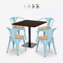 ensemble table horeca 90x90cm bar restaurant et 4 chaises style dunmore Vente