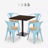 ensemble table horeca 90x90cm bar restaurant et 4 chaises style dunmore Vente