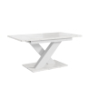Table extensible 140-180cm design moderne effet marbre blanc Bronx Offre