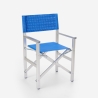 2 Chaises de plage pliantes portables en textilène aluminium Regista Gold 