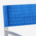 2 Chaises de plage pliantes portables en textilène aluminium Regista Gold 