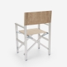 4 chaises de plage pliables portables textilène aluminium Regista Gold 