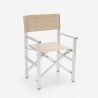 4 chaises de plage pliables portables textilène aluminium Regista Gold 