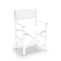 Chaise de plage pliante en aluminium textilène blanc Regista Gold White Promotion