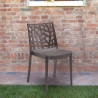 Lot de 23 chaises empilables modernes extérieur bar restaurant Matrix Bica Modèle