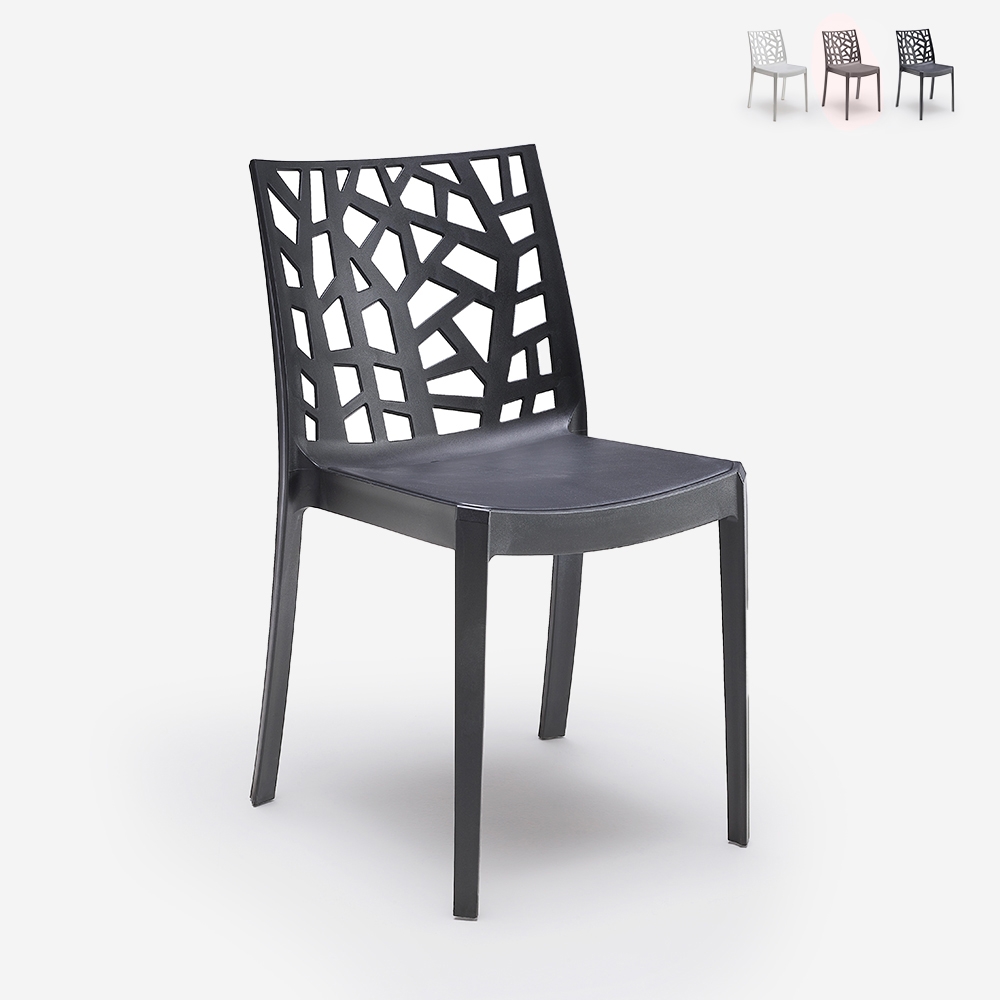 Lot de 23 chaises empilables modernes extérieur bar restaurant Matrix Bica