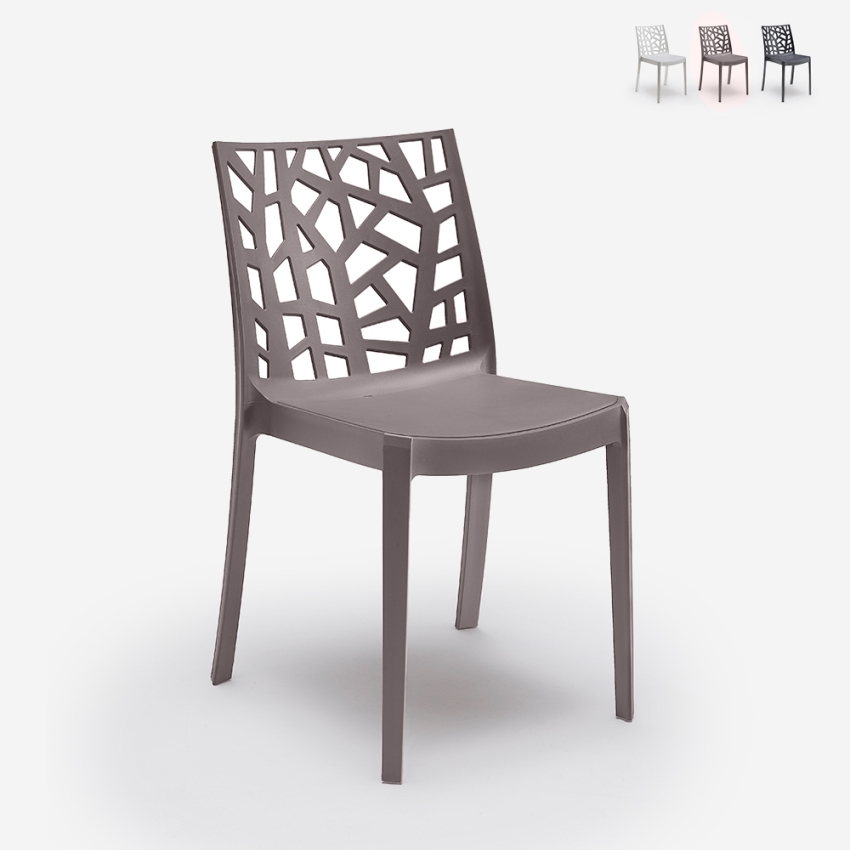 Lot de 23 chaises empilables modernes extérieur bar restaurant Matrix Bica Vente