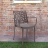 Lot de  23 chaises de bar de jardin d'extérieur avec accoudoirs Matrix Armchair Bica Prix