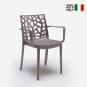 Lot de  23 chaises de bar de jardin d'extérieur avec accoudoirs Matrix Armchair Bica Modèle
