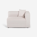 Canapé 3 places modulable moderne en tissu Neko Choix