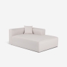 Canapé d'angle modulaire 3 places avec péninsule en tissu Rylos Catalogue