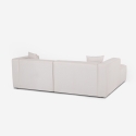 Canapé modulaire 3 places en tissu modulable avec méridienne d'angle Lorys Réductions