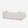 Canapé modulaire 3 places en tissu modulable avec méridienne d'angle Lorys Réductions