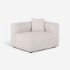 Canapé modulaire 3 places en tissu modulable avec méridienne d'angle Lorys Caractéristiques