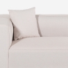 Canapé d'angle modulaire 3 places avec péninsule en tissu Rylos Prix