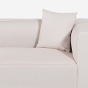 Canapé modulaire 3 places en tissu modulable avec méridienne d'angle Lorys Dimensions