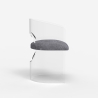 Chaise fauteuil en polycarbonate transparent design élégant Dorian Remises