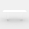Table de salle à manger transparente 140x80cm design moderne Faust Offre