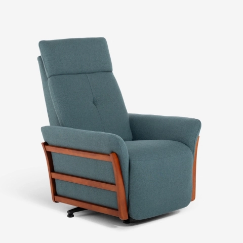 Fauteuil relax inclinable au design moderne pour salon bureau Martina Promotion