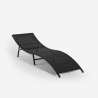 Chaise longue pliable en rotin avec coussin Tenerife Choix