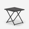 Lot de 2 chaises longues en rotin avec table pliante Lanzarote Achat