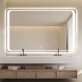 Miroir salle de bain rectangulaire 130x80cm rétroéclairé LED Morgen XL Promotion