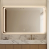Miroir salle de bain rectangulaire 130x80cm rétroéclairé LED Morgen XL Offre