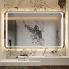 Miroir salle de bain rectangulaire 130x80cm rétroéclairé LED Morgen XL Remises
