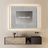 Miroir salle de bain rectangulaire 130x80cm rétroéclairé LED Morgen XL Réductions