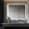 Miroir de salle de bain LED rectangulaire 70x90cm Morgen L Offre