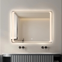 Miroir de salle de bain LED rectangulaire 70x90cm Morgen L Remises