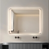 Miroir de salle de bain LED rectangulaire 70x90cm Morgen L Remises