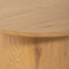 Table basse ronde en bois de 80 cm pour salon Nauru Offre