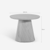 Table basse ronde de salon 60cm en bois Falkland Réductions
