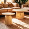 Table basse ronde de salon 60cm en bois Falkland Vente