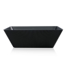 Baignoire autoportante noire design cannelée 170x75cm Arkoi Dark Offre