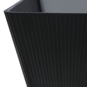 Baignoire autoportante noire design cannelée 170x75cm Arkoi Dark Remises