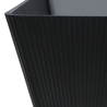 Baignoire autoportante noire design cannelée 170x75cm Arkoi Dark Remises