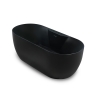 Baignoire noire mate autoportante ovale 170x75cm Heraklia Dark Vente