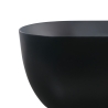 Baignoire noire mate autoportante ovale 170x75cm Heraklia Dark Remises