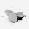 Fauteuil relax électrique inclinable design moderne avec USB Jennifer Choix